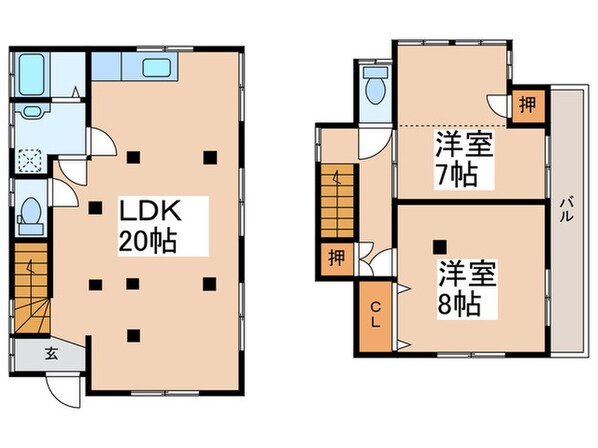 R戸建の物件間取画像